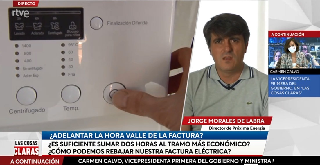 Impacto de adelantar dos horas periodo valle