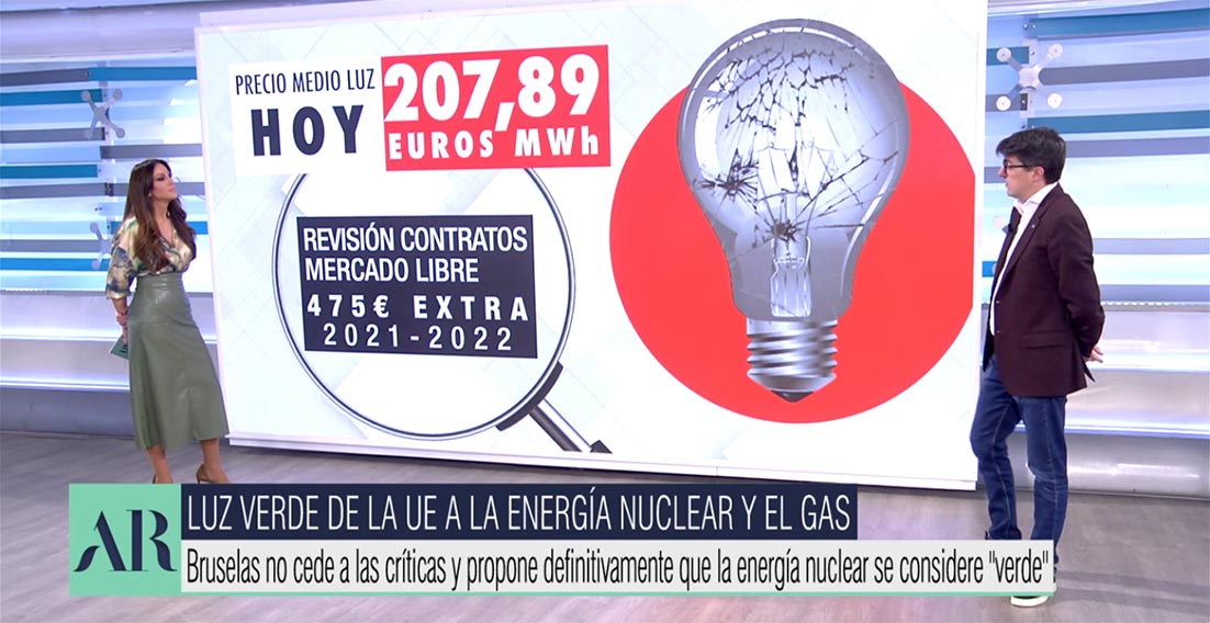 precio de la luz enero 2022