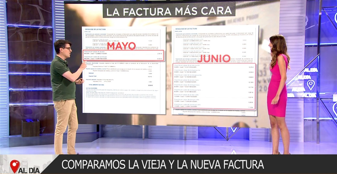 nuevo recibo de la luz