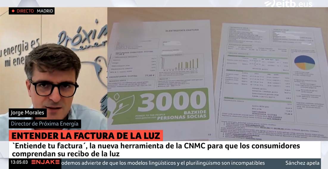El motivo por el que se debe echar un vistazo a Entiende tu factura - En jake de EiTB (3 de octubre de 2023).