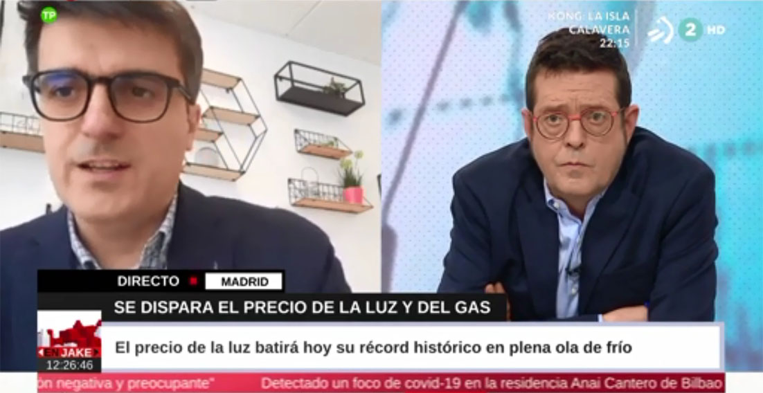 nieve y el precio de la luz