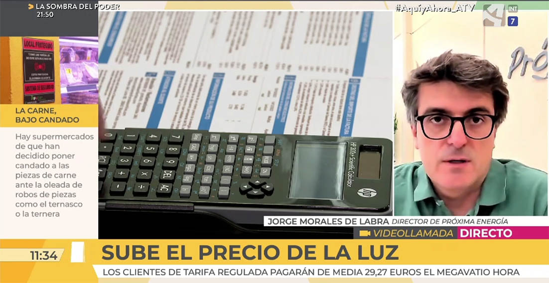 Evolución del precio de la luz en 2024