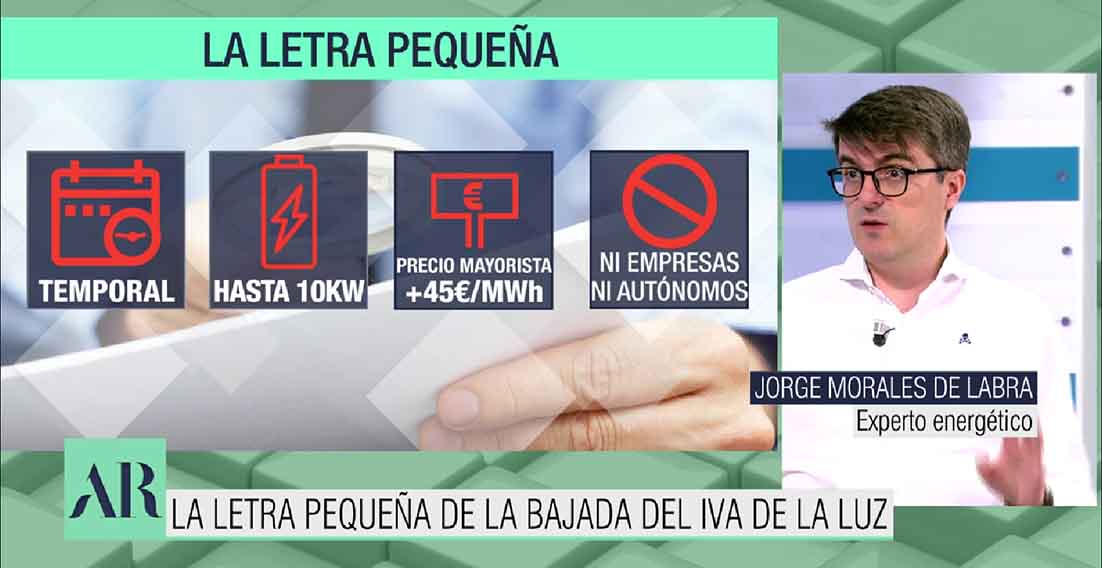 Las letras pequeñas de la rebaja del IVA de la luz