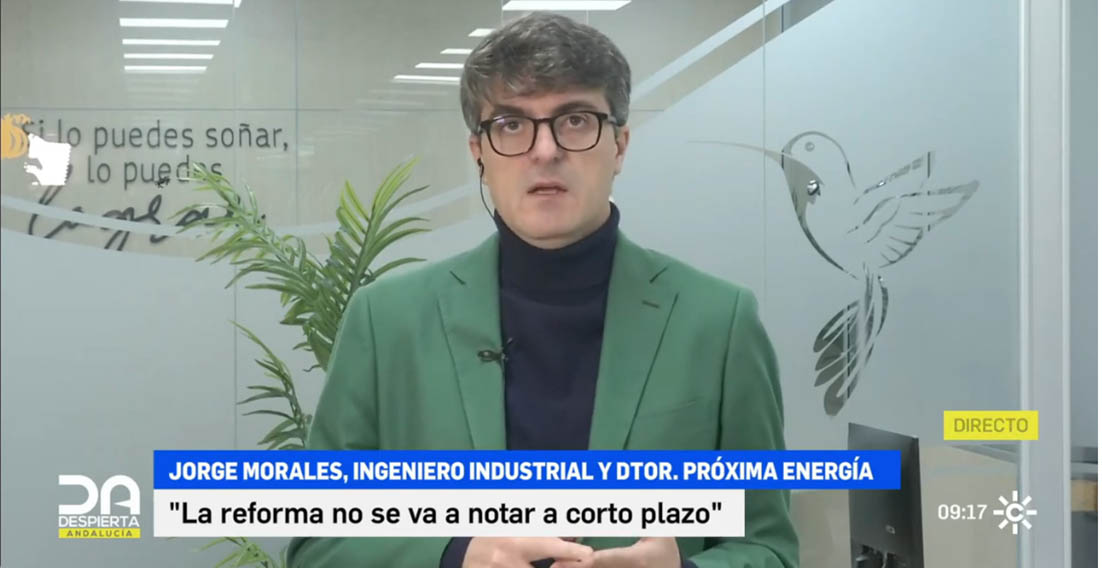 Los plazos de la reforma del sistema eléctrico - Despierta Andalucía de Canal Sur (26 de octubre de 2023).
