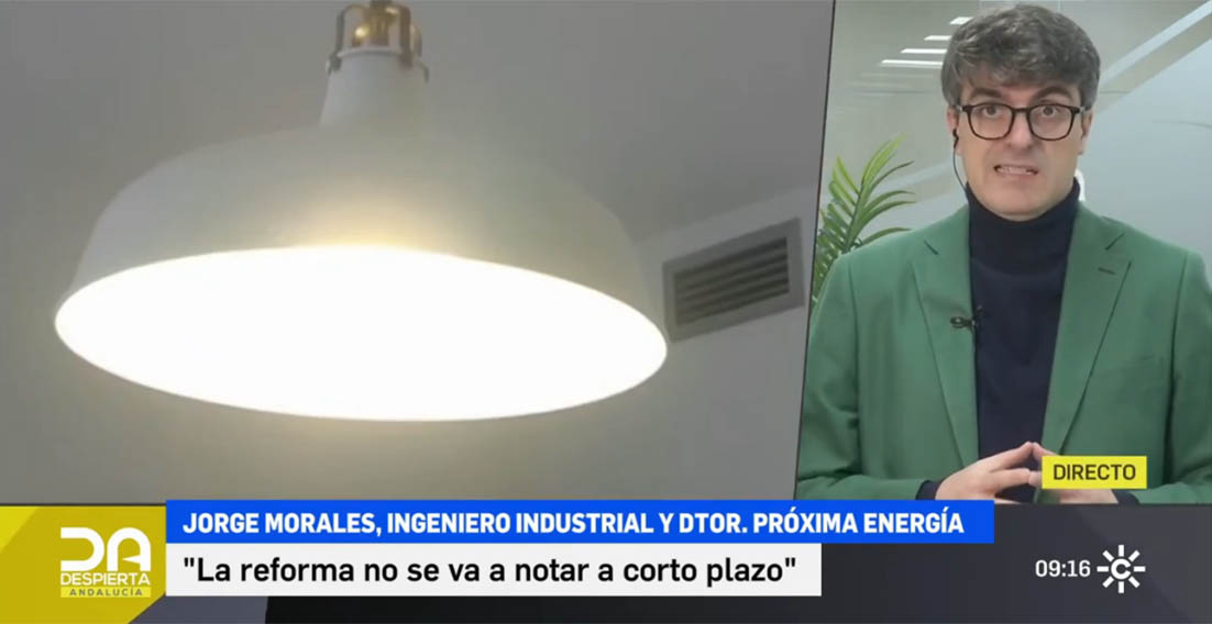 Los plazos de la reforma del sistema eléctrico - Despierta Andalucía de Canal Sur (26 de octubre de 2023).