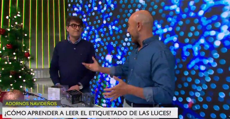 etiquetado luces navidad