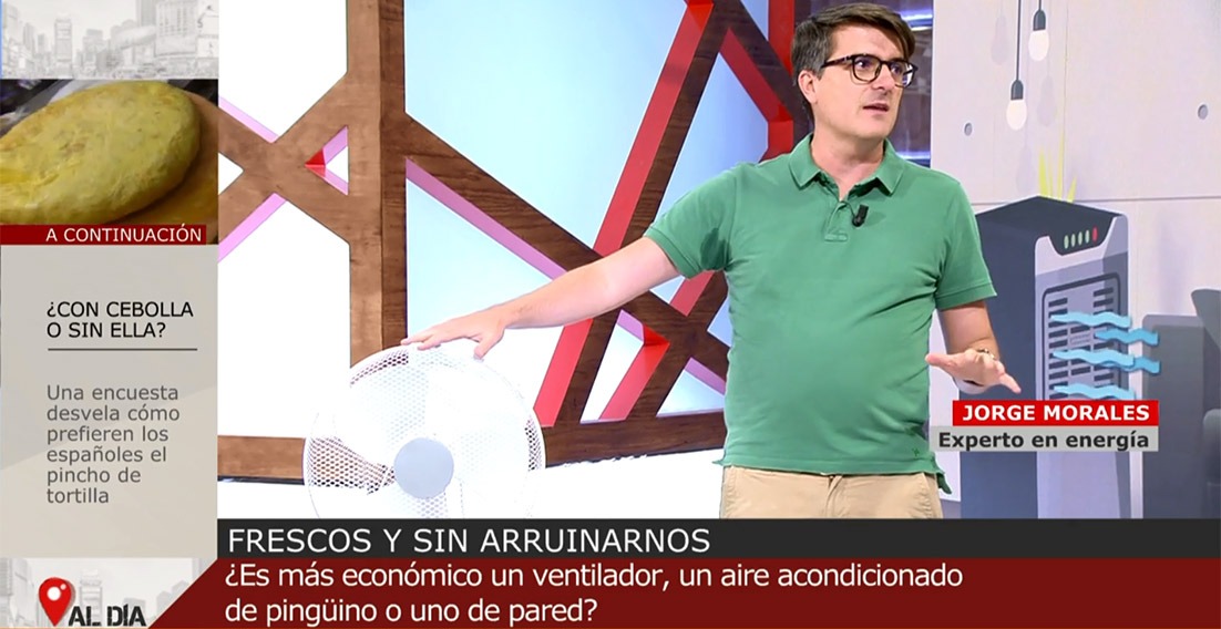 ventiladores y sensación térmica