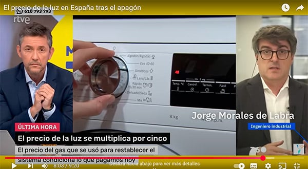 el precio de la luz se multiplica despues del apagón