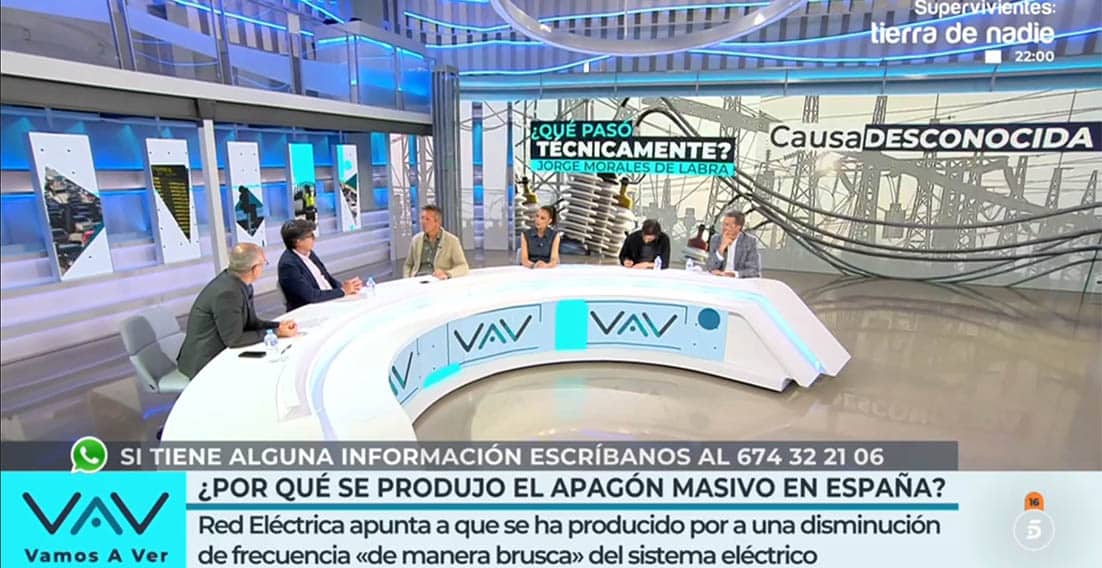 ¿Por qué se van a tardar en conocer las causas del gran apagón? - Vamos a ver de Telecinco (29 de abril de 2024).